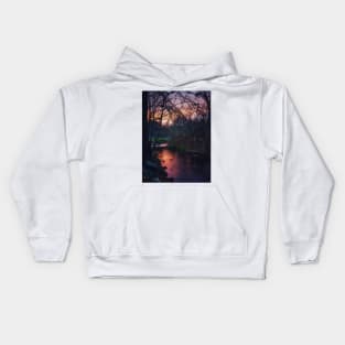 Sunset On the Bakersville Creekwalk Kids Hoodie